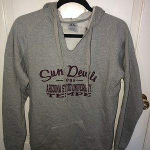 Gray ASU Sun Devil sweater hoodie